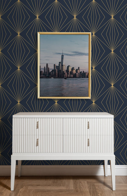 Gem Geometric Premium Peel and Stick Removable Wallpaper