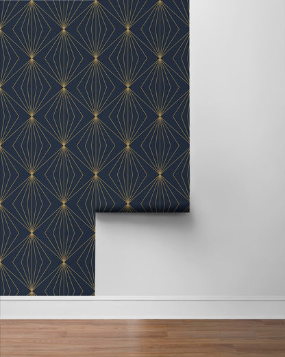 Gem Geometric Premium Peel and Stick Removable Wallpaper