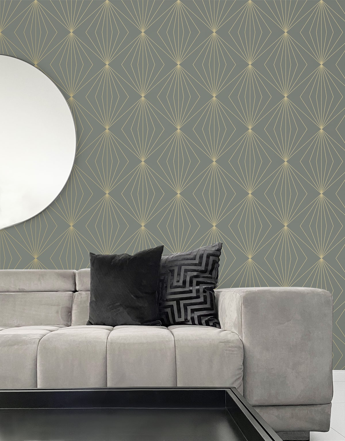 Gem Geometric Premium Peel and Stick Removable Wallpaper