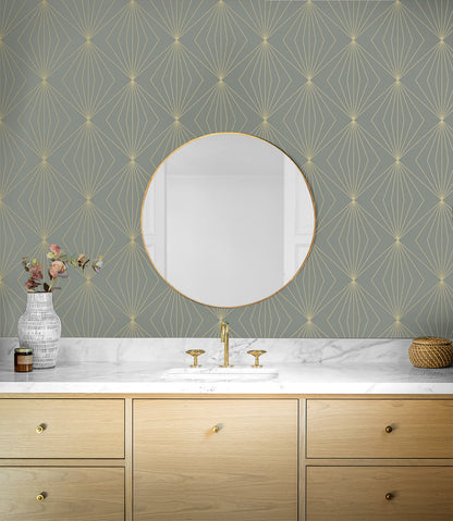 Gem Geometric Premium Peel and Stick Removable Wallpaper