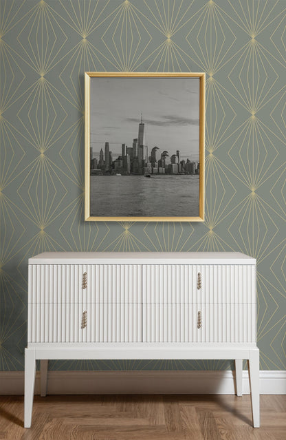 Gem Geometric Premium Peel and Stick Removable Wallpaper