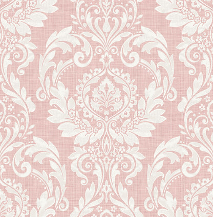 Cora Damask Peel and Stick Removable Wallpaper