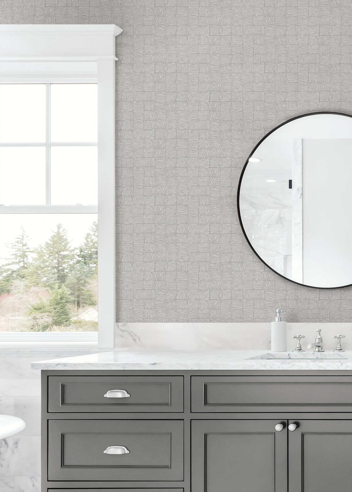 Organic Squares Geometric Premium Peel and Stick Removable Wallpaper