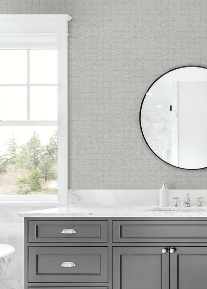 Organic Squares Geometric Premium Peel and Stick Removable Wallpaper