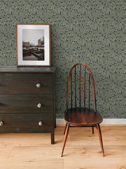 Berry and Leaf Vintage Premium Peel and Stick Removable Wallpaper