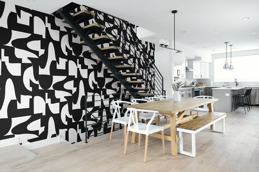 Organic Geometric Premium Peel and Stick Removable Wallpaper