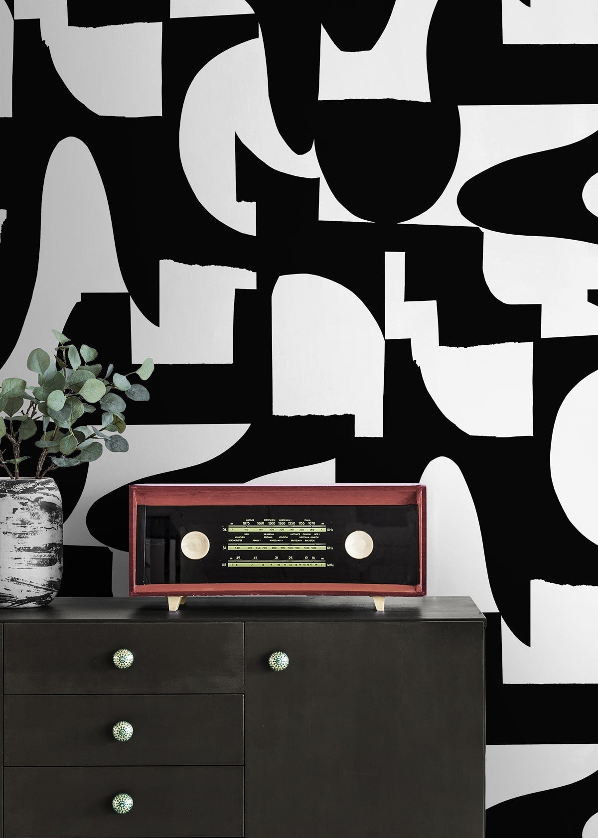 Organic Geometric Premium Peel and Stick Removable Wallpaper