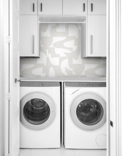 Organic Geometric Premium Peel and Stick Removable Wallpaper