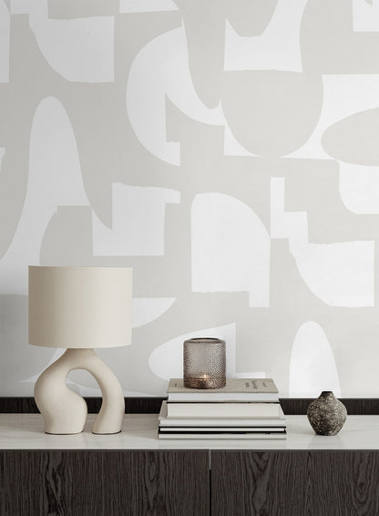Organic Geometric Premium Peel and Stick Removable Wallpaper
