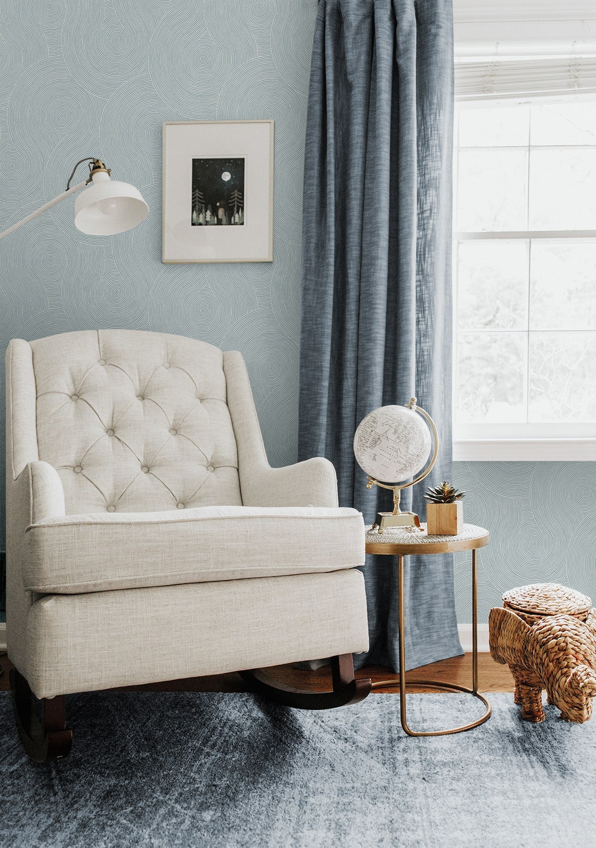 Swirl Geo Premium Peel and Stick Removable Wallpaper