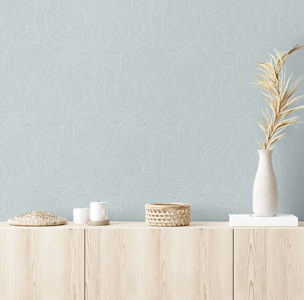 Swirl Geo Premium Peel and Stick Removable Wallpaper