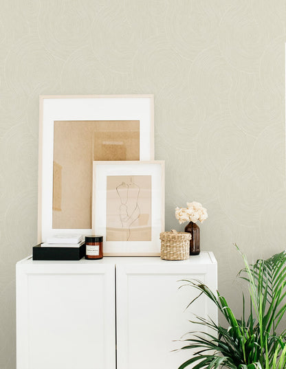 Swirl Geo Premium Peel and Stick Removable Wallpaper