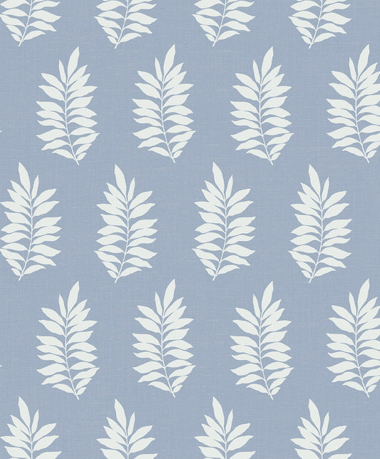 Pinnate Leaf Silhouette Premium Peel and Stick Removable Wallpaper