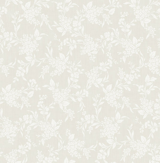 Tonal Floral Peel and Stick Removable Wallpaper