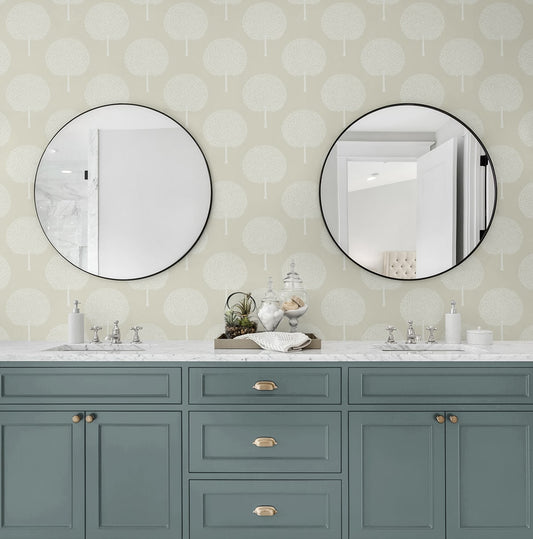 Tree Orchard Botanical Premium Peel and Stick Removable Wallpaper