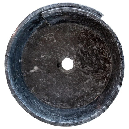 Natural Stone Black Marble Design Above Vanity Bathroom Sink Polished