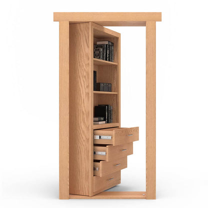 Hidden Flush Mount Oak Dresser Door