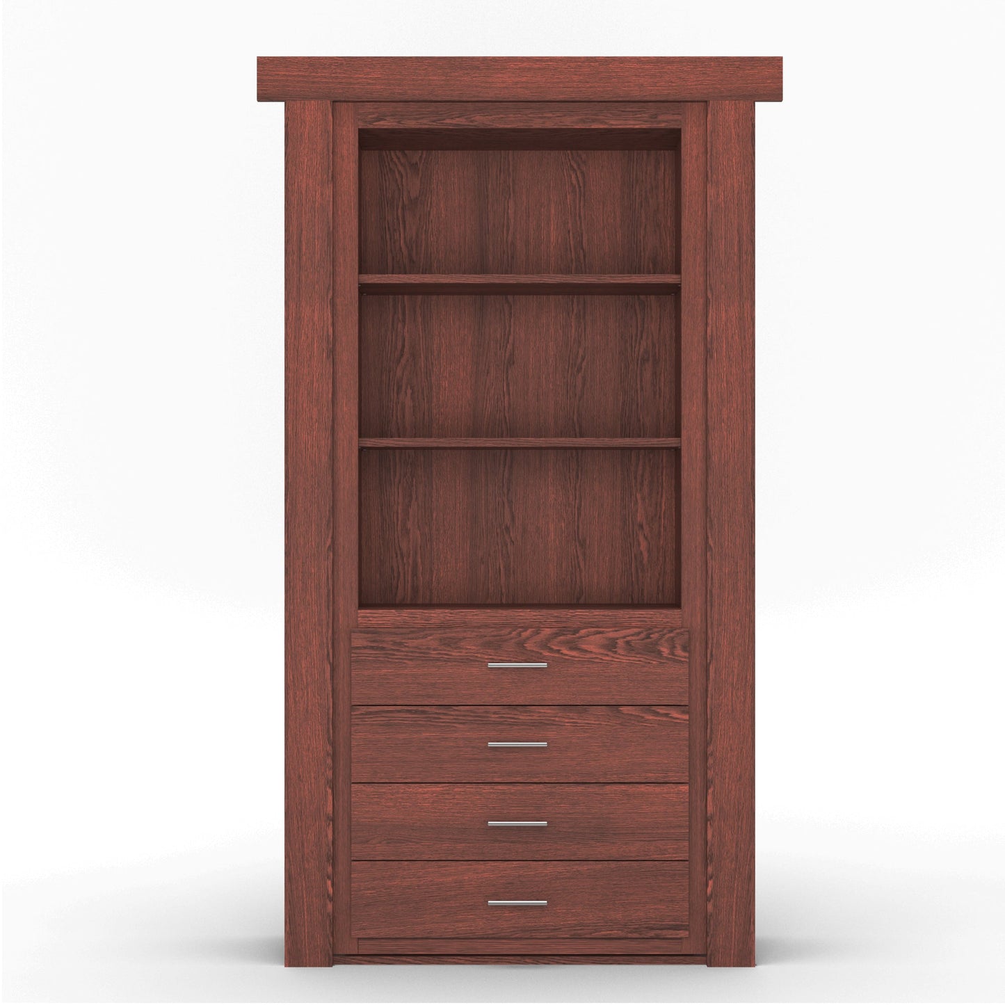 Hidden Flush Mount Oak Dresser Door