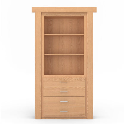 Hidden Flush Mount Oak Dresser Door