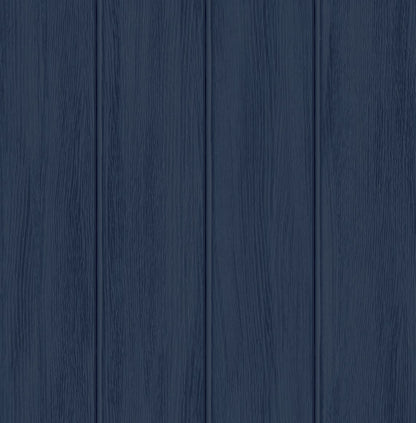 Faux Wood Panel Prepasted Wallpaper