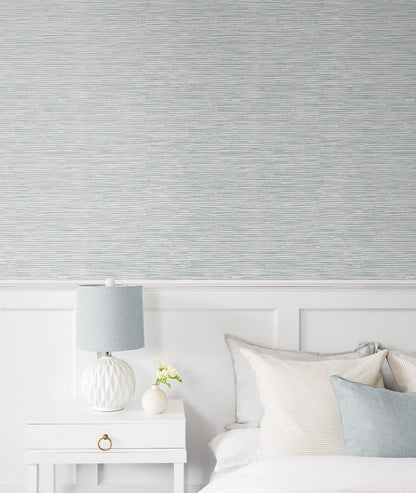 Southport Faux Grasscloth Prepasted Wallpaper