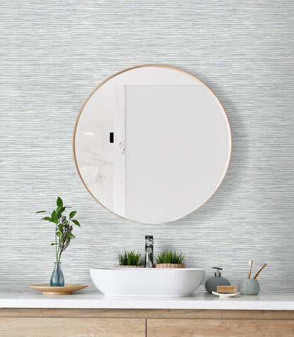 Southport Faux Grasscloth Prepasted Wallpaper