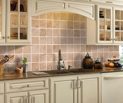 Riverbed Walnut Travertine Tumbled Floor and Wall Tile - Livfloors Collection