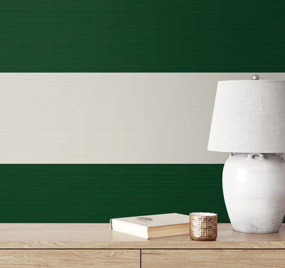 Summer House Dylan Striped Stringcloth Unpasted Wallpaper