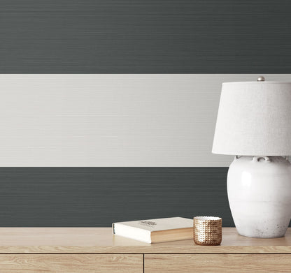 Summer House Dylan Striped Stringcloth Unpasted Wallpaper