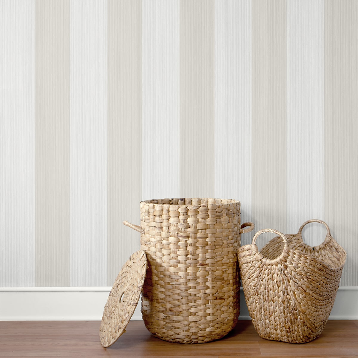 Summer House Dylan Striped Stringcloth Unpasted Wallpaper