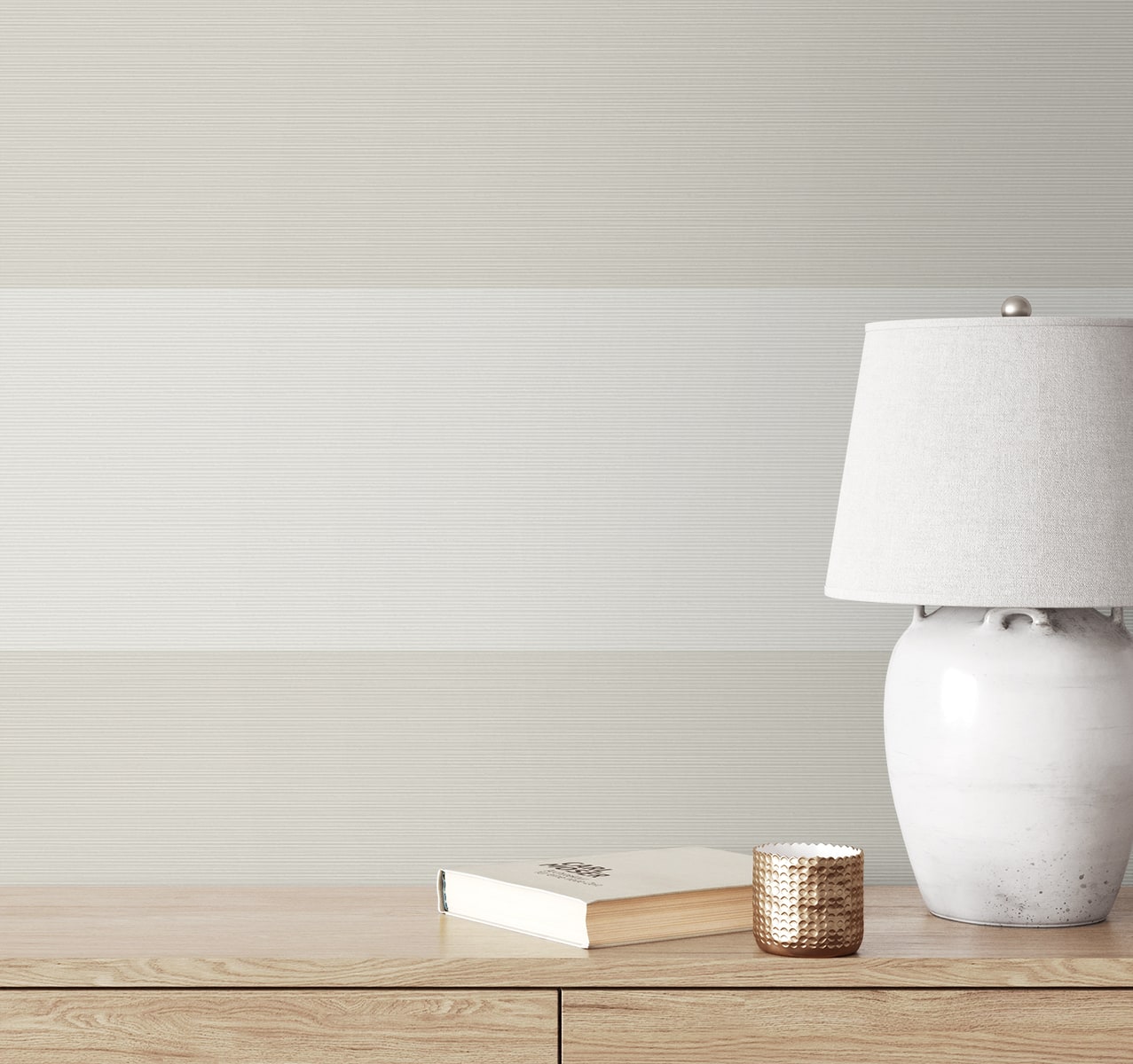 Summer House Dylan Striped Stringcloth Unpasted Wallpaper