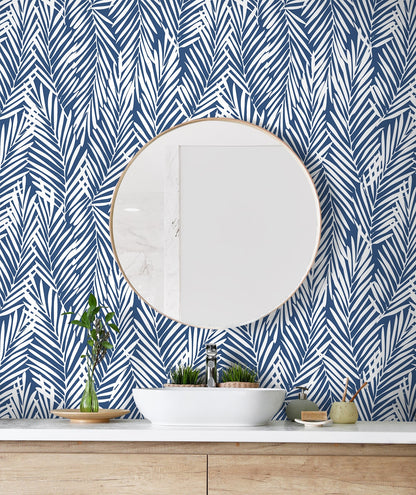 Mod Palm Botanical Peel and Stick Removable Wallpaper