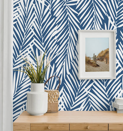 Mod Palm Botanical Peel and Stick Removable Wallpaper
