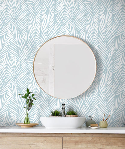 Mod Palm Botanical Peel and Stick Removable Wallpaper
