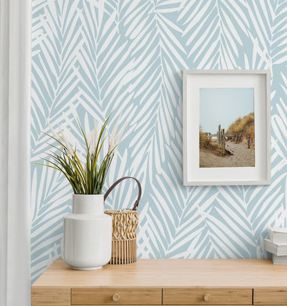 Mod Palm Botanical Peel and Stick Removable Wallpaper