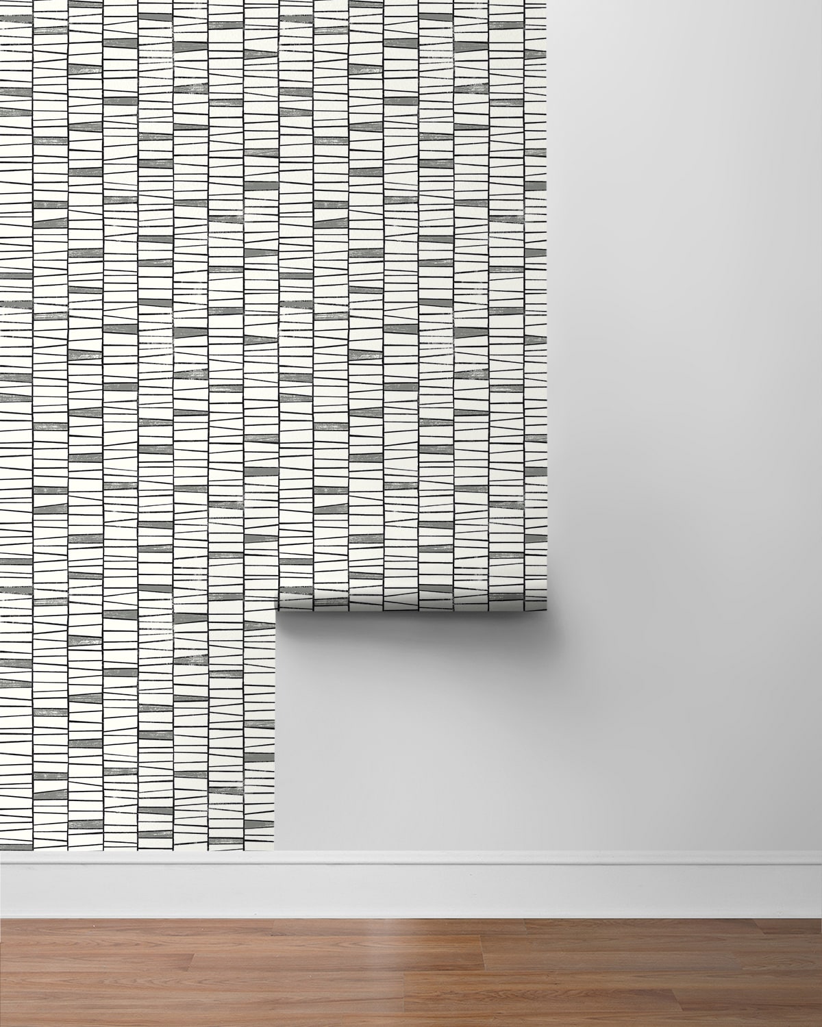 Organic Stripe Contemporary Peel and Stick Removable Wallpaper