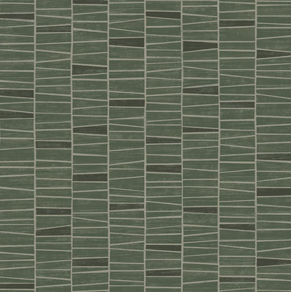 Organic Stripe Contemporary Peel and Stick Removable Wallpaper