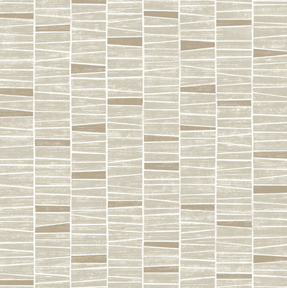 Organic Stripe Contemporary Peel and Stick Removable Wallpaper
