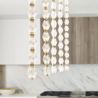 Collier 36" Alabaster Pendant by Visual Comfort