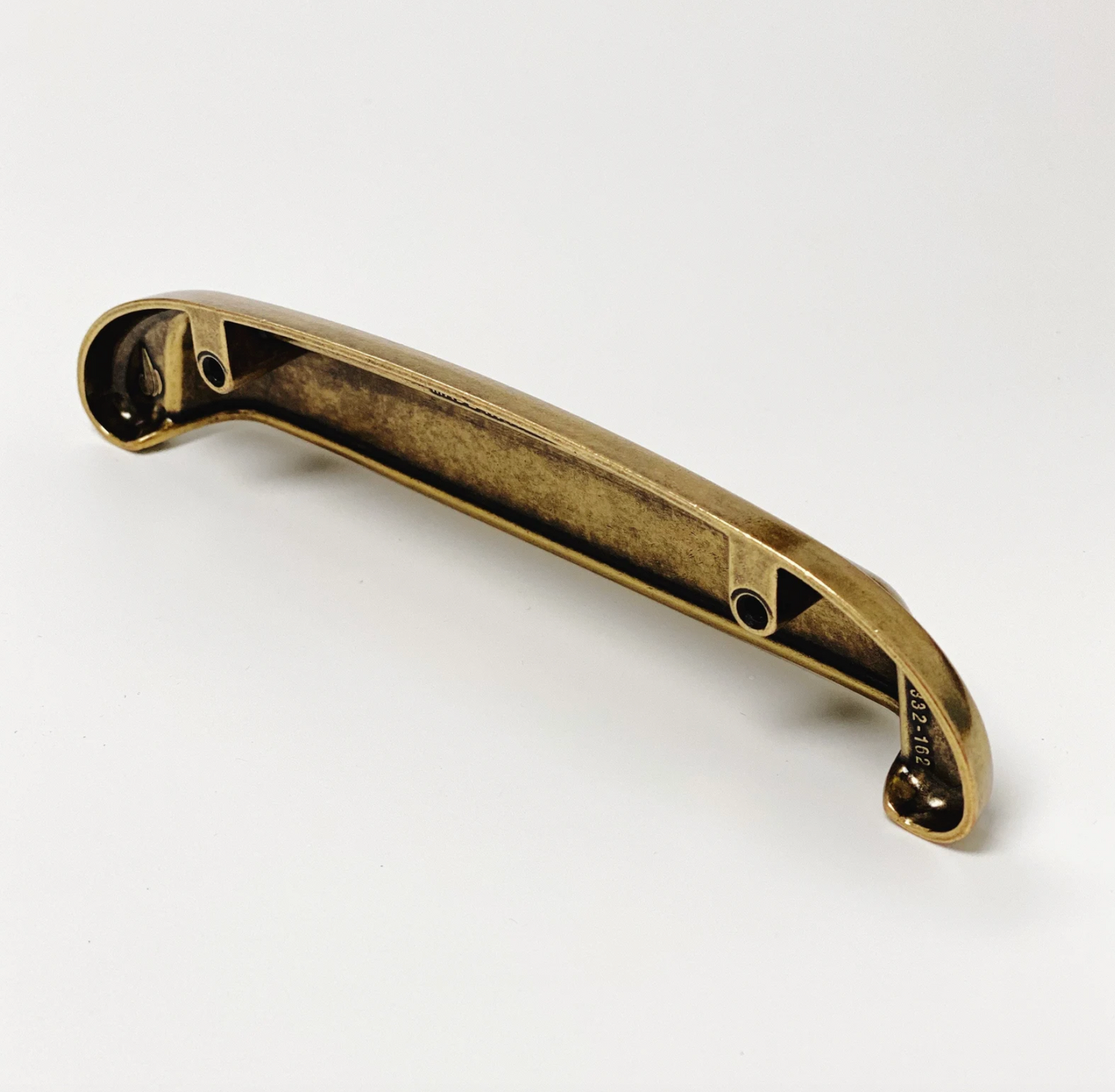 Bronze handle on a white background
