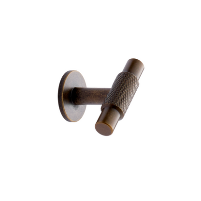 Knurled Antique Bronze "Manor" Cabinet Knobs and Drawer Pulls