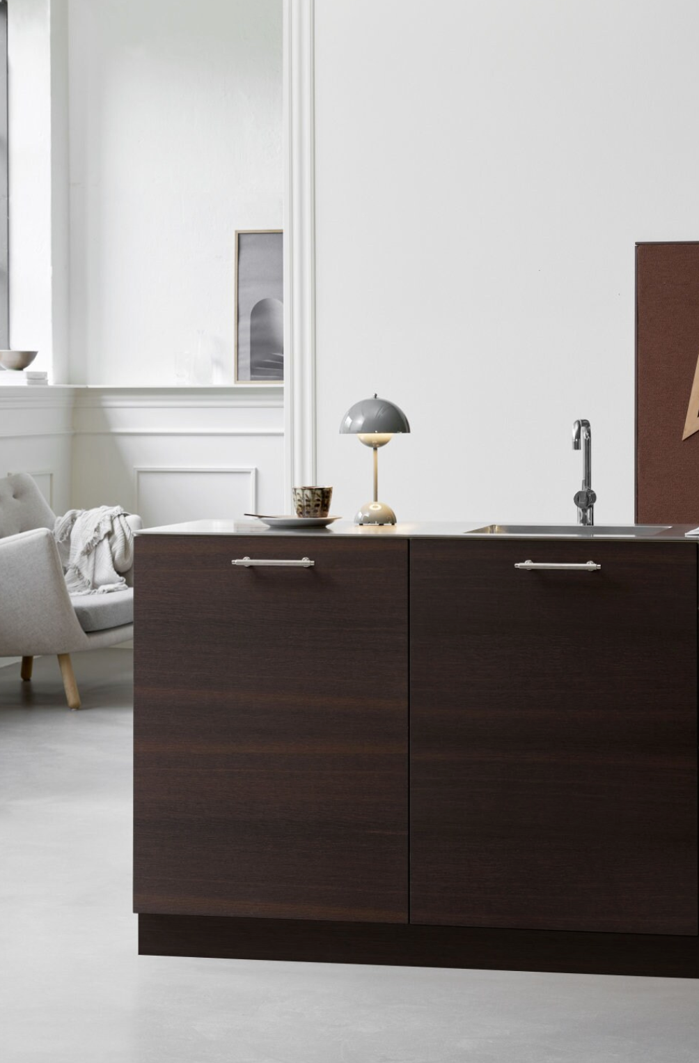 Polished Nickel "Villa" Fluted Cabinet Knobs and Pulls