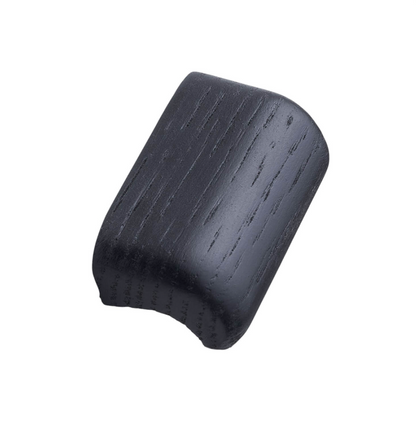 Black Stained Oak "Glove" Wood Drawer Handles