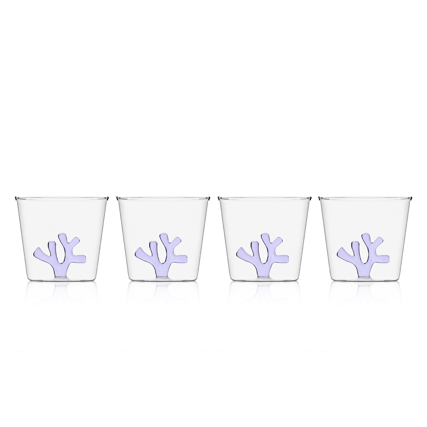Funky Colorful Water Tumblers - Set of 4