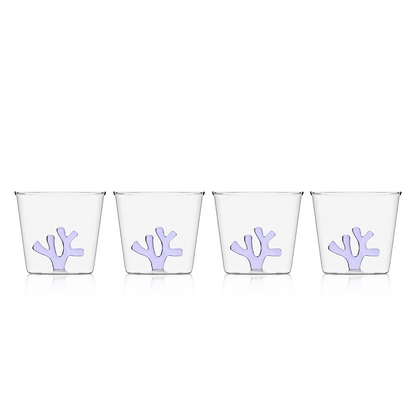 Funky Colorful Water Tumblers - Set of 4