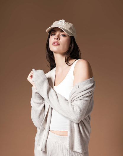 Cloud Cool Oversized Ribbed Buttoned Cardigan