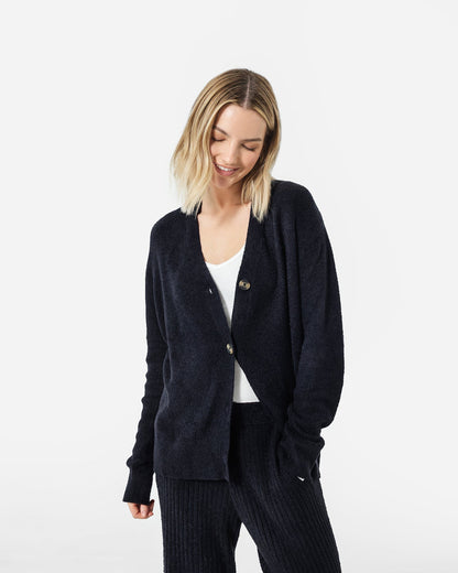 Cloud Cool Oversized Ribbed Buttoned Cardigan