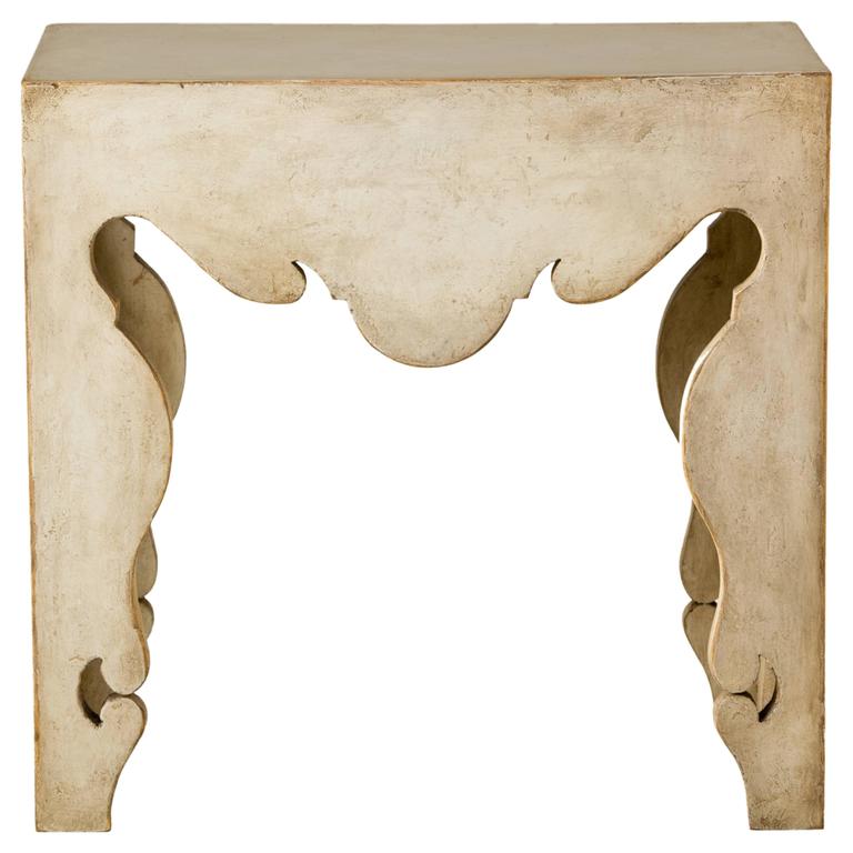 Contemporary Rococo Martini Table in Painted Swedish Finish by Tara Shaw