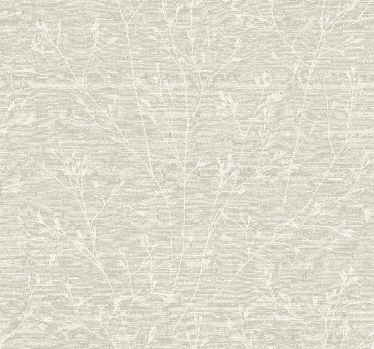 Fibers and Threads Withington Branch Botanical Embossed Vinyl Unpasted Wallpaper