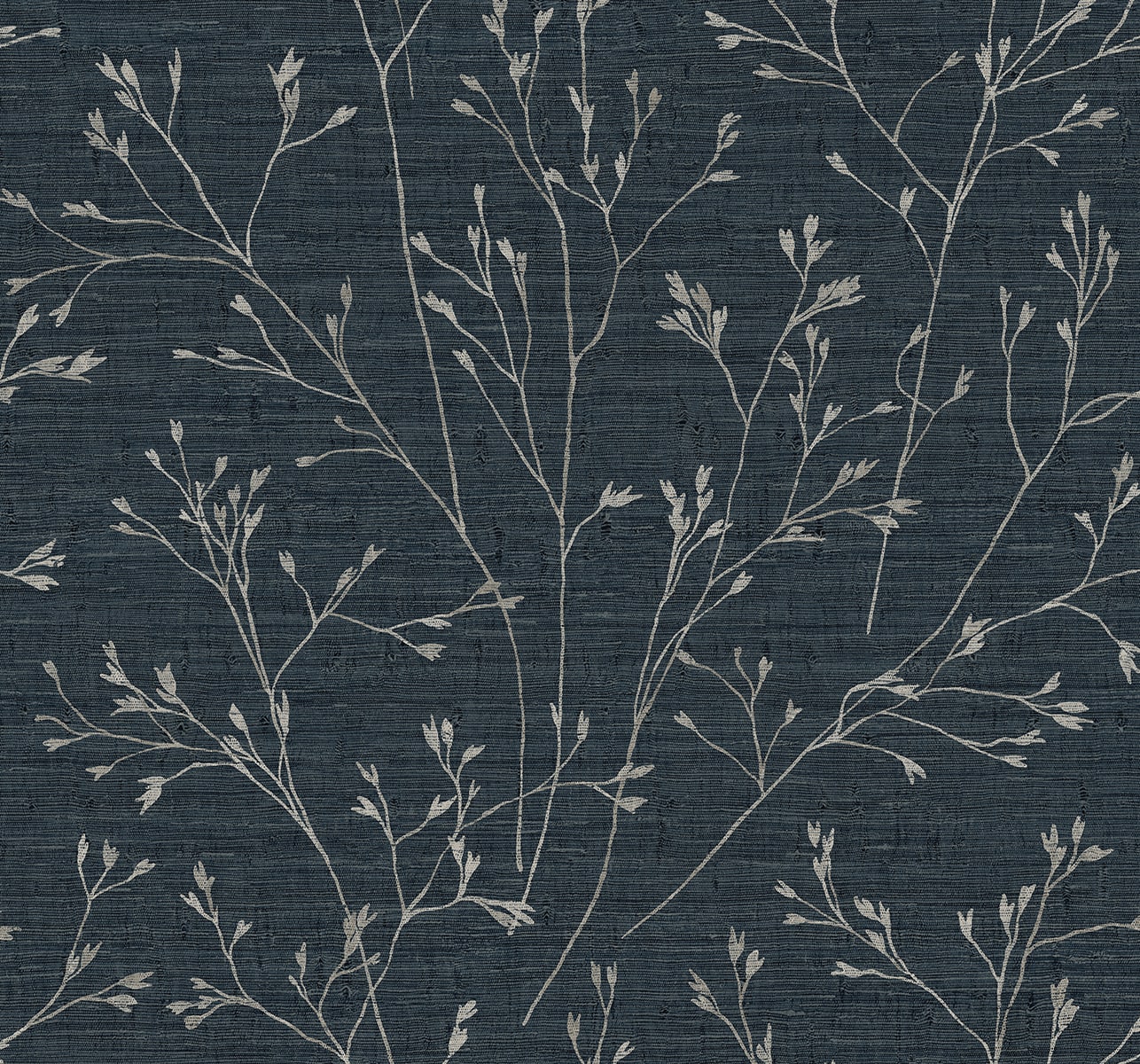 Fibers and Threads Withington Branch Botanical Embossed Vinyl Unpasted Wallpaper